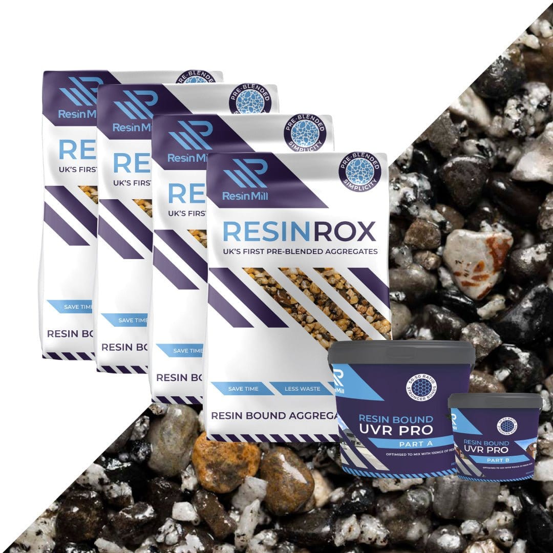 Anthracite UV Resin Bound Mix - Resin Mill