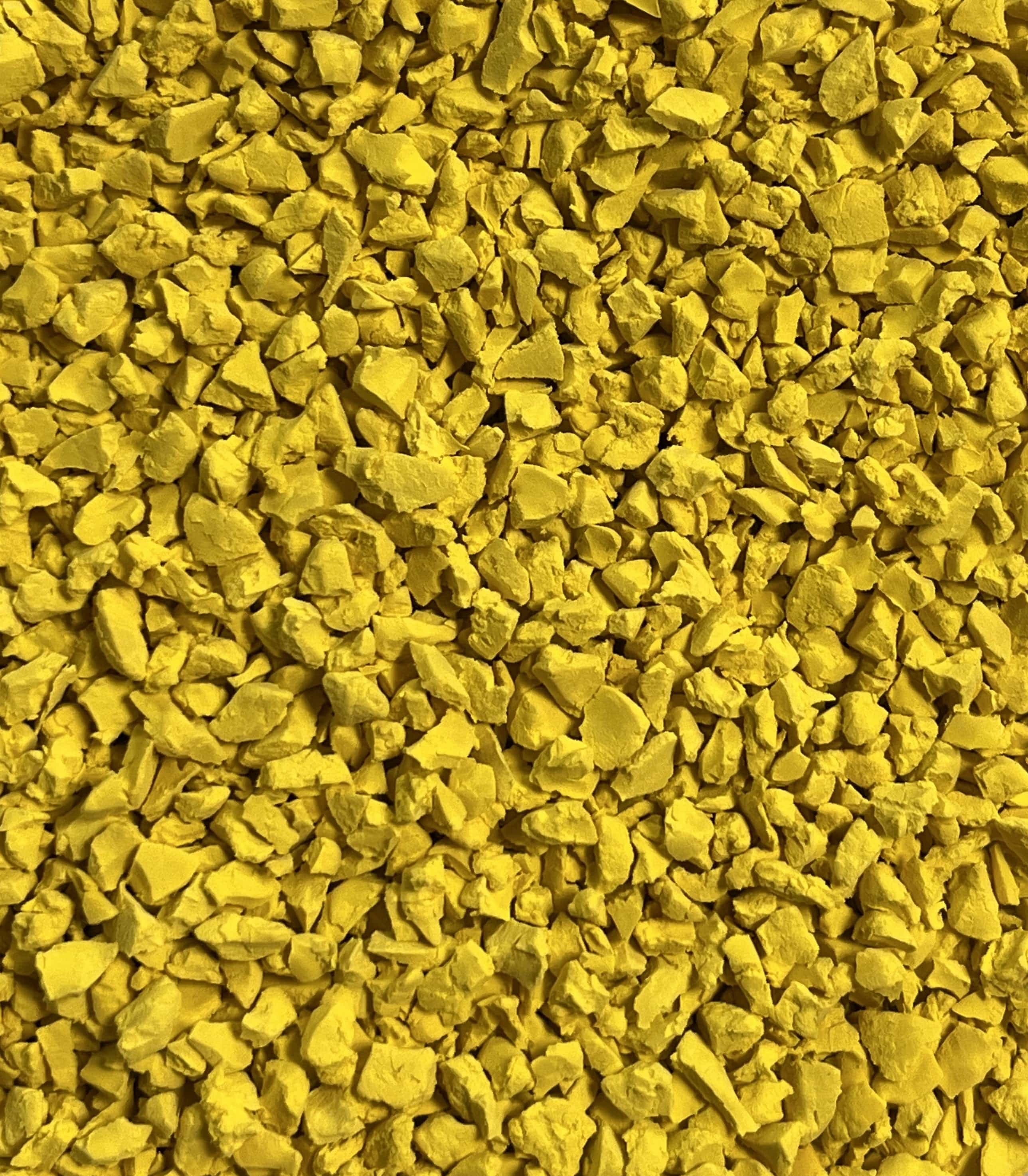 Bright Yellow Rubber Crumb EPDM 1 - 4mm 25kg - Resin Mill