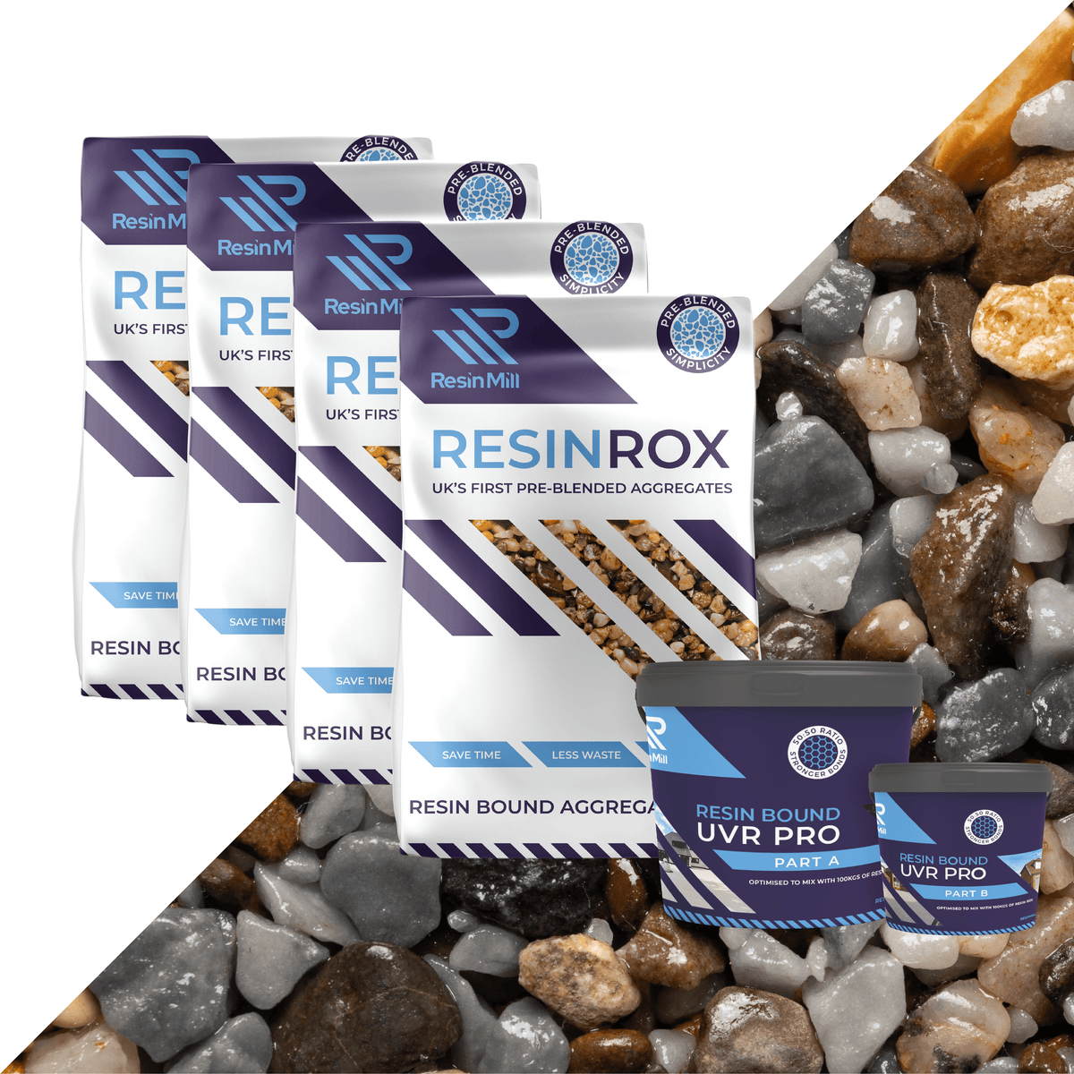 Cedarwood UV Resin Bound Mix 1 - 5mm - Resin Mill
